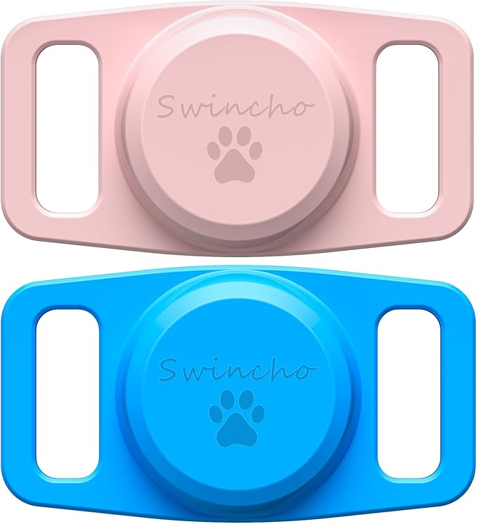 Air Tags-2 Pack Airtag Dog Collar Holder SWINCHO 1-3cm Width
