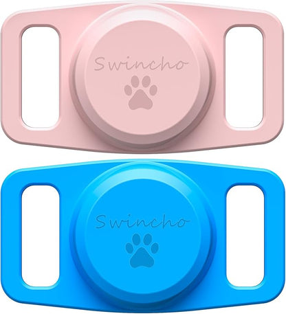 Air Tags-2 Pack Airtag Dog Collar Holder SWINCHO 1-3cm Width