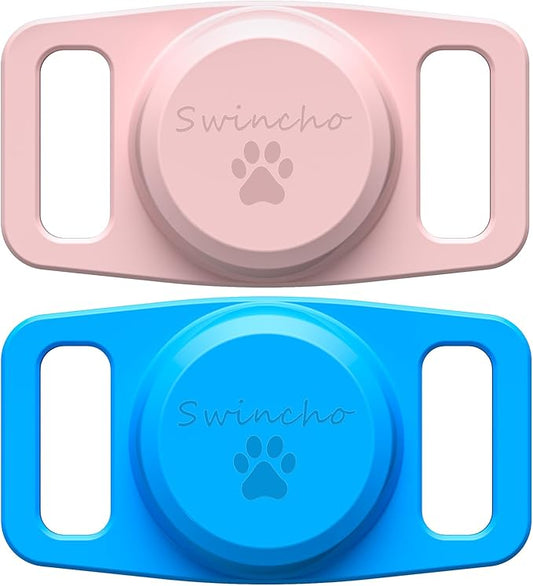 Air Tags-2 Pack Airtag Dog Collar Holder SWINCHO 1-3cm Width