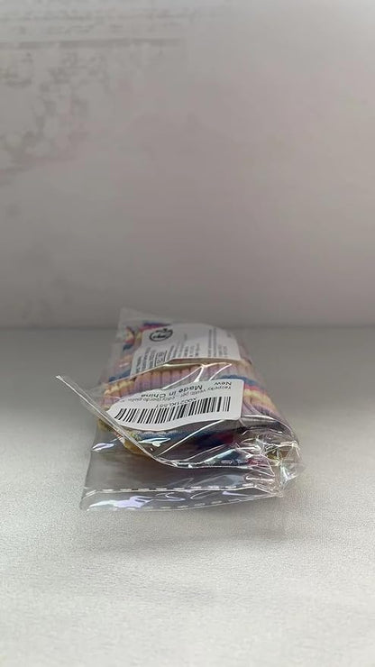 Small Medium Dog Clothes Rainbow Striped Dog Shirts Stretchable Long Sleeve Cat T-Shirt Pet Outfits for Chihuahua Yorkie Teddy (Yellow Edge