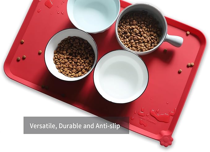 Hoki Found L Silicone Pet Food Mats Tray