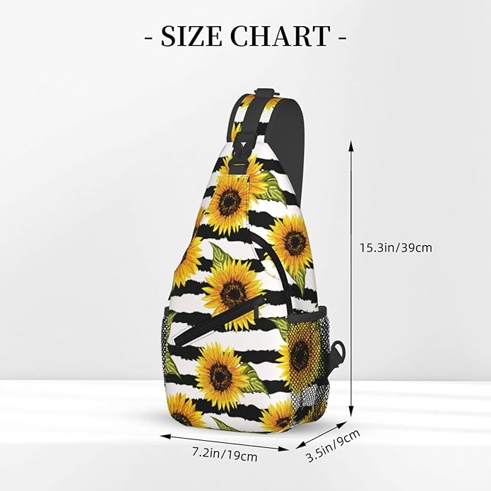 Stylish Sling Bag for Women Men Casual Backpack Crossbody Chest Shoulder Bag Gym Sports Travel Hiking Daypack