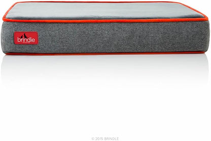 Brindle Waterproof Designer Memory Foam Pet Bed-Removable Machine Cover-4 Inch