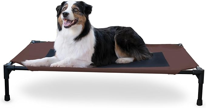 K&H Pet Products Dog Cots Beds for Large Dog- Elevated Outdoor Dog Cot Bed- Raised Dog Hammock Cooling Bed- Washable
