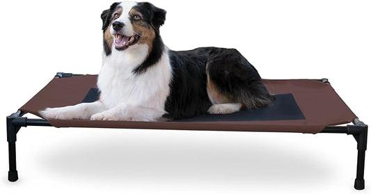 K&H Pet Products Dog Cots Beds for Large Dog- Elevated Outdoor Dog Cot Bed- Raised Dog Hammock Cooling Bed- Washable