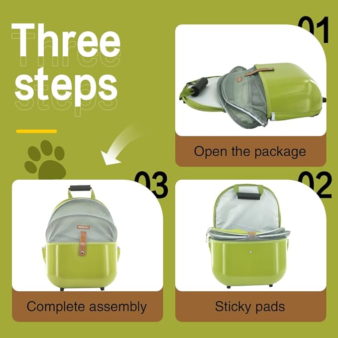 Small Dog Carrier Backpack, Breathable Travel Bag for Small Dogs, Lighter Pet Backpack for Outdoor, Hiking, Picnic, Camping, Green