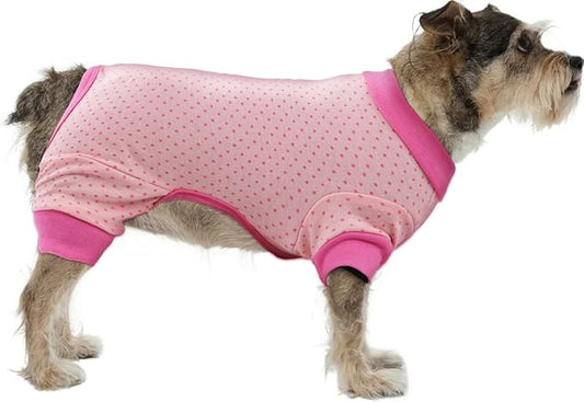 Anti Licking Elastic Pet Onesie Clothes, Wound Protection Pet Pajamas PJS Dog Jumpsuit for Small Medium Dogs Female Male, Medium