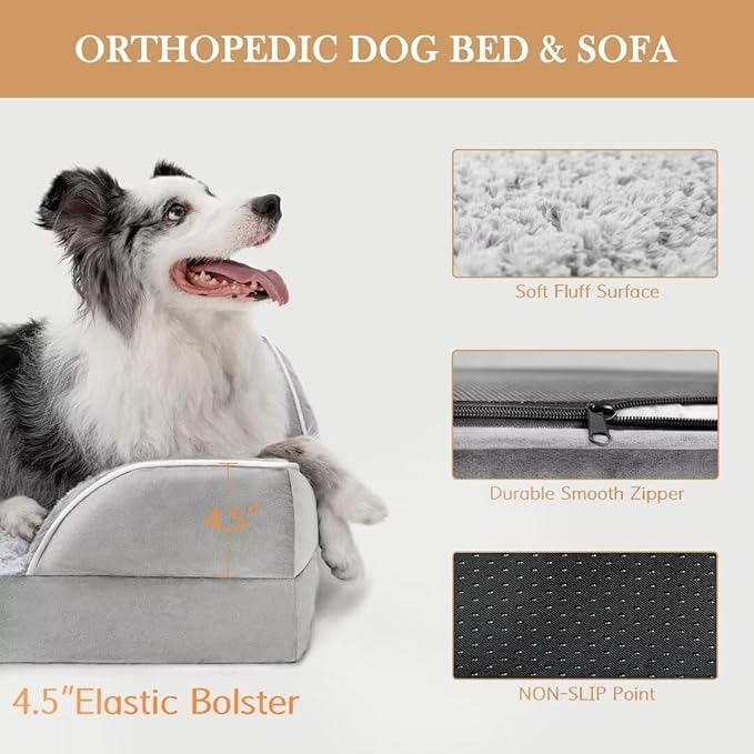 Orthopedic Memory Foam Dog Bed