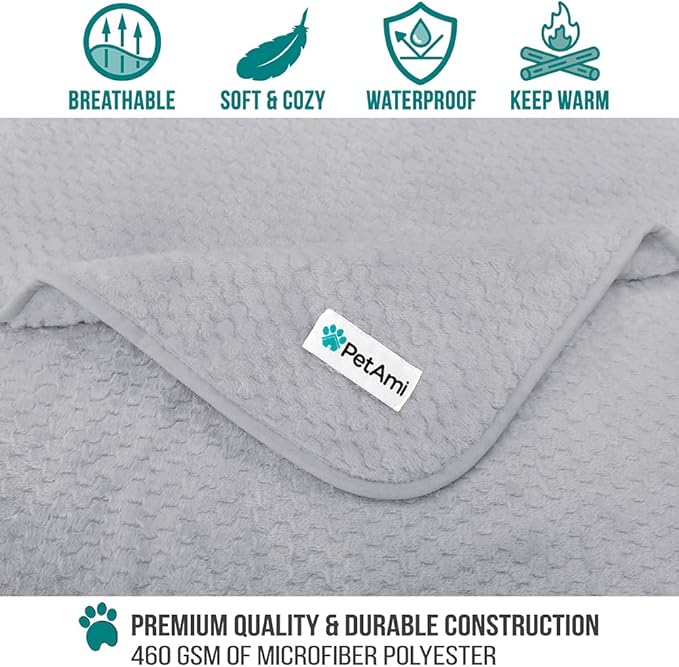 PetAmi Waterproof Dog Blanket 60x80 Light