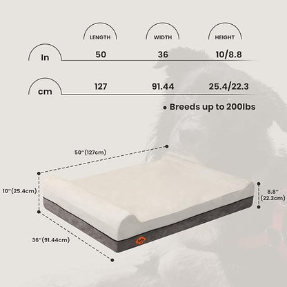 Laifug Orthopedic Memory Foam Dog Bed Extra Large