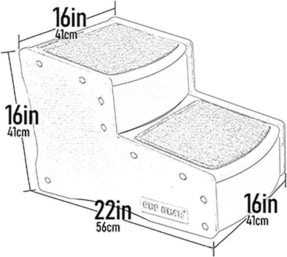 Pet Gear Easy Step II Pet Stairs 2 Step 150 Pounds, 5 Colors