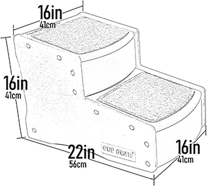 Pet Gear Easy Step II Pet Stairs 2 Step 150 Pounds, 5 Colors
