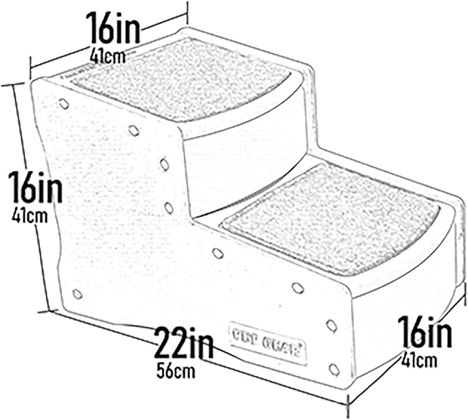 Pet Gear Easy Step II Pet Stairs 2 Step 150 Pounds, 5 Colors