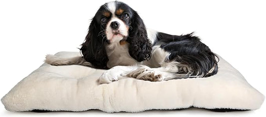 Dog Beds for Crates 30x19 Washable for Medium Size Dogs Soft 30 inch Crate Pad for Kennel or Cage with Anti-Slip Bottom Sleeping Mat Ideal for Dog Crates