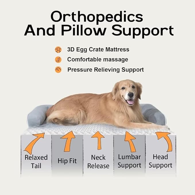 Large Dog Bed Orthopedic Washable