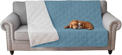 Water Resistant Dog Bed Cover Pet Blanket with Anti-Slip Back for Furniture Bed Couch Sofa (52x82 Inch,Stone Blue)