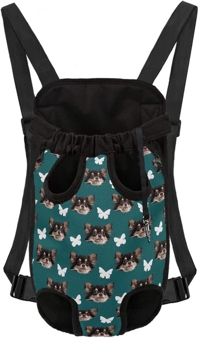 Lovely Dog Puppy Sling Bag for Dogs and Cats Shoulder Straps Backpack Adjustable,Durable Chest Bag Fit for Traveling,Camping,Shopping,L