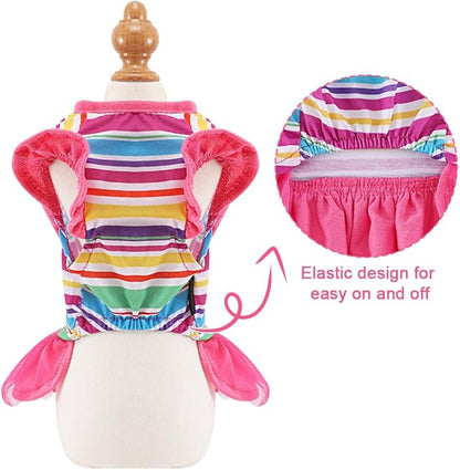 Yikeyo Dog Clothes Girl Dog Dress Small Dogs
