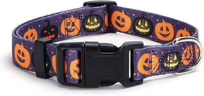 TDTOK Cute Halloween Dog Collar for Small Medium 5 Different