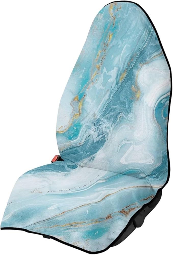 Yewattles Blue Marble Waterproof Sweat Towel Car Seat
