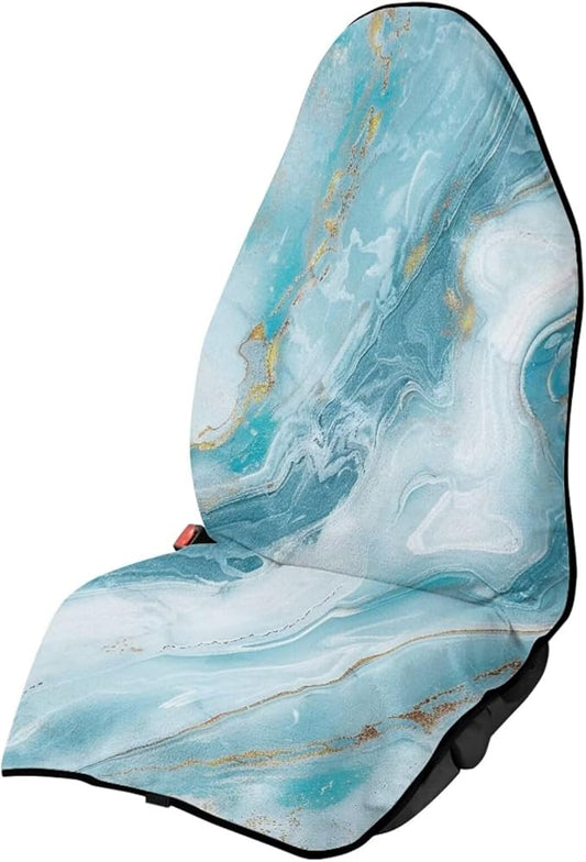 Yewattles Blue Marble Waterproof Sweat Towel Car Seat