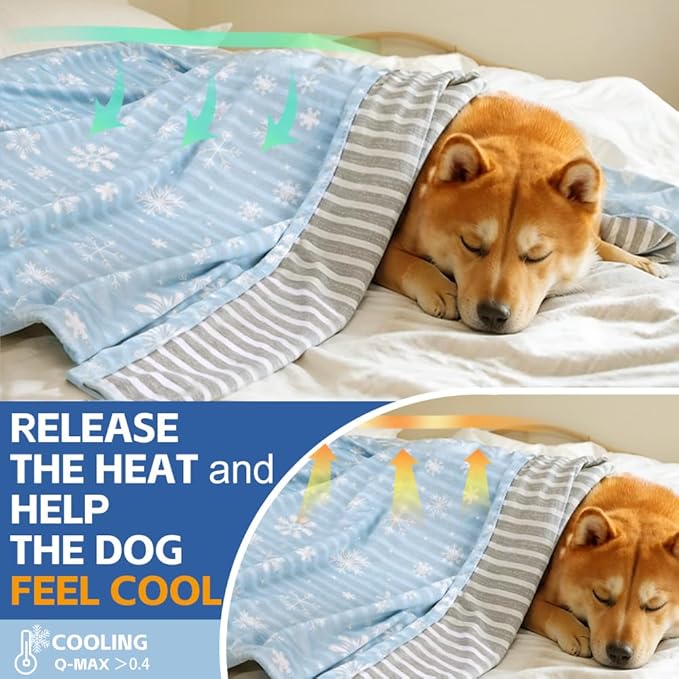 Dog Cooling Blanket Lightweight Self Cooling Blanket Bed