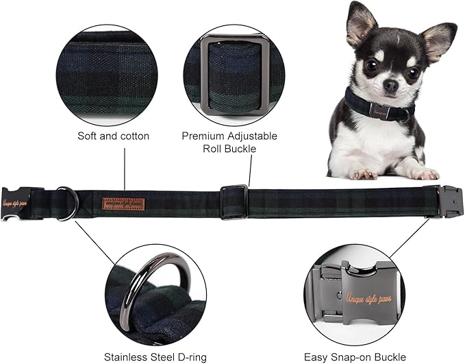 Unique style paws Dog Collar Metal Buckle Collar