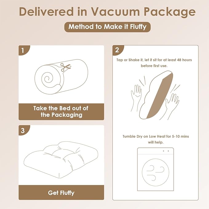 EHEYCIGA Fluffy Dog Crate Bed for Medium Dogs