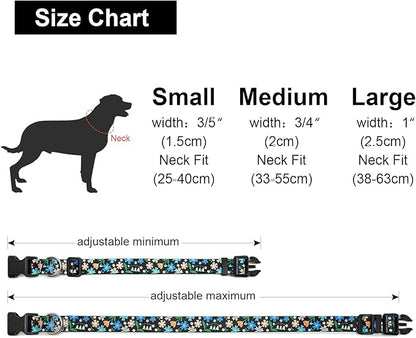 Adjustable Dog Collar with Patterns