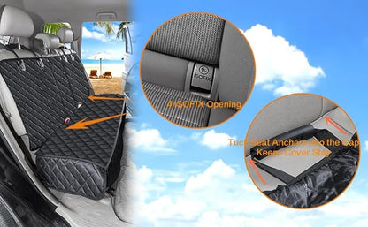 Dog Car Seat Cover for Back Seat Cover for Kids