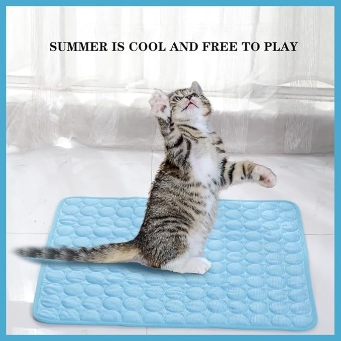 Pet Cooling Mats for Dogs 55*70, Blue