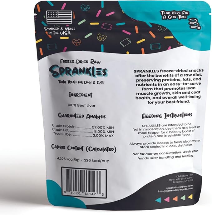 Freeze Dried Beef Liver Treats for Cats & Dogs
