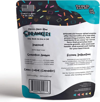 Freeze Dried Beef Liver Treats for Cats & Dogs