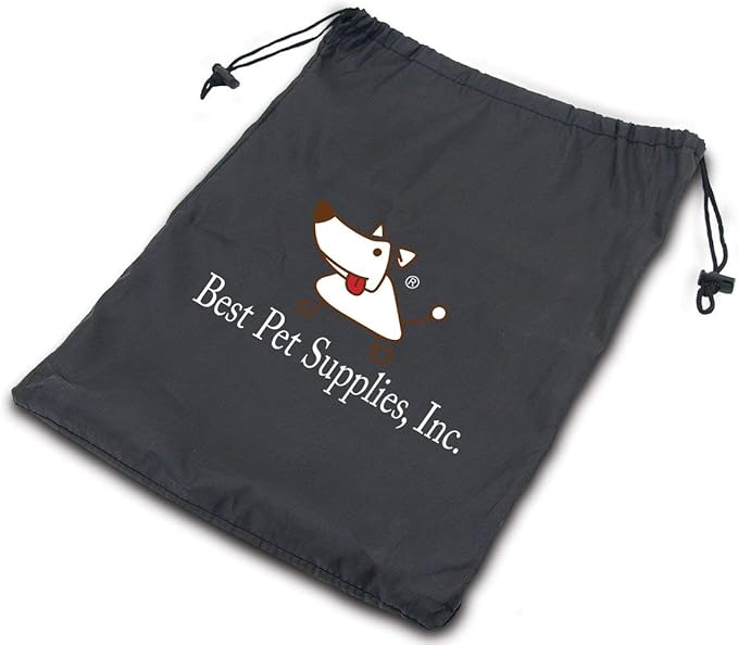 Best Pet Supplies Water Resistant Back Seat Cover for Dogs with Protective Pouch 58 * 54, CS210-BK