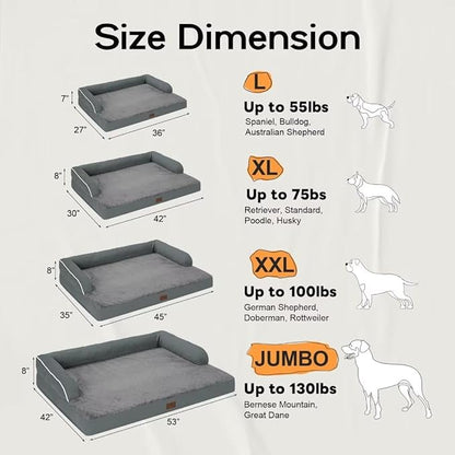 Large Dog Bed Orthopedic Washable