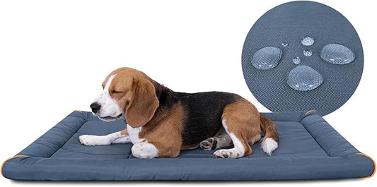 Miguel Oxford 900D Outdoor Waterproof Dog Bed for Metal Dog Crates Water-Resistant All Weather Pet Mat Durable Easy Wipe Clean Travel Indoor Outdoor Puppy Cat Crate Bed 36inch