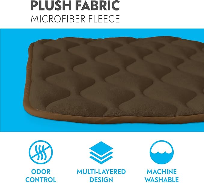 Paw Inspired Washable Padded Crate Mats for Dogs 35” x 22” Pad, 36-inch Kennels