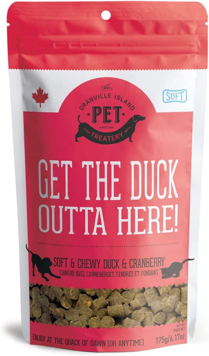 Soft & Chewy Cranberry & Duck Treats for Dogs & Cats (6.17 oz, Pack of 1) - Duck Dog Treats & Cat Treats - Natural Dog Treats, Grain Free