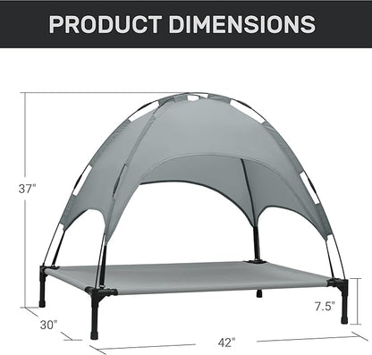 Heeyoo Elevated Dog Bed with Canopy