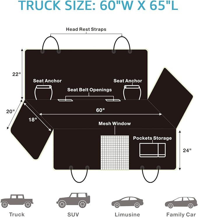 Lassie Dog Seat Covers for Trucks F150 F250