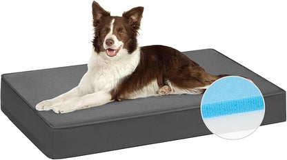 Veehoo Memory Foam Dog Bed for Large Dogs-Waterproof Dog Bed with Oxford Fabric Surface