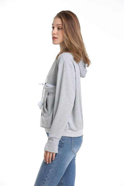 LINYUCHEN Cat Dog Pouch Hoodie Large Pet Pouch