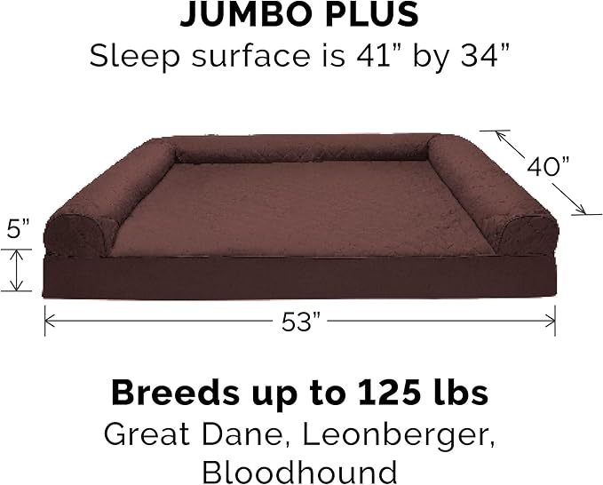 Furhaven Replacement Dog Bed Cover Quilted Sofa-Style