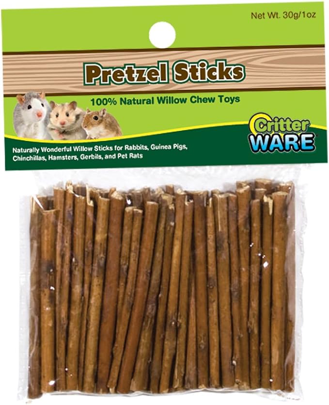 Ware Manufacturing Willow Critters Pretzel Sticks Small Pet Chew(Pack of 1)