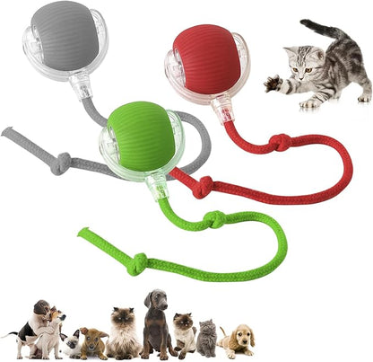 Chewie Viral Rolling Ball,Interactive Rolling Dog Ball Toy,Interactive Cat Ball Toy,Interactive Cat Dog Toys Ball Fast Rolling,360° Smart Automatic Rolling Pet Ball (3 PCS)