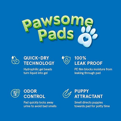 Puppy Pads Pet Pee Pads for Dogs & Puppy Training [100-COUNT] Potty Pads for Dogs 22" x 22" Leak-Proof Dog Pee Pads