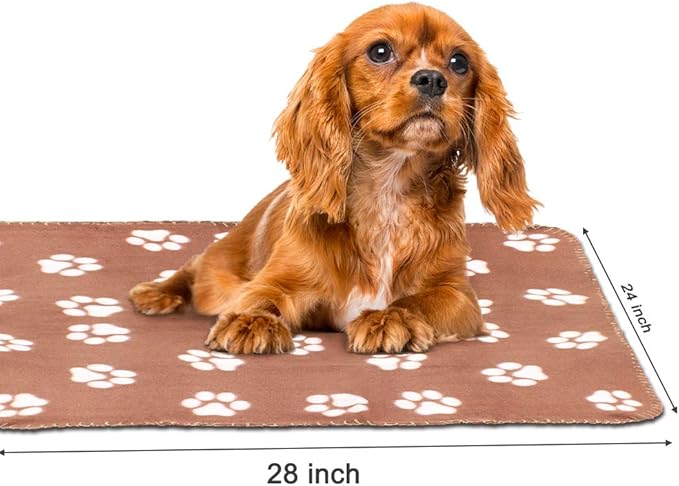 Comsmart Warm Paw Print Blanket/Bed Cover for Dogs and Cats