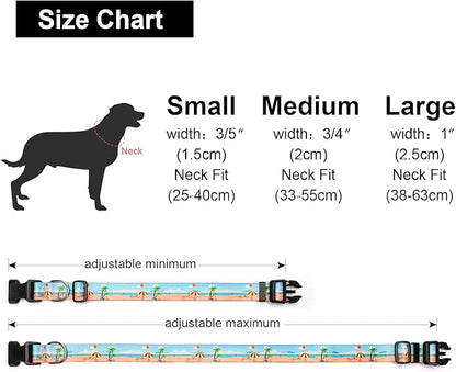 Adjustable Dog Collar with Patterns