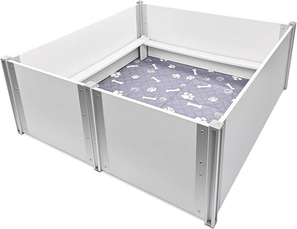 Whelping Box for Dogs Birthing Aluminum Alloy and 48"x48"x18")