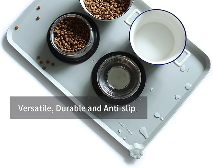 Hoki Found Large Silicone Pet Food Mats Tray